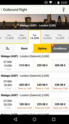 Vueling android App screenshot 0